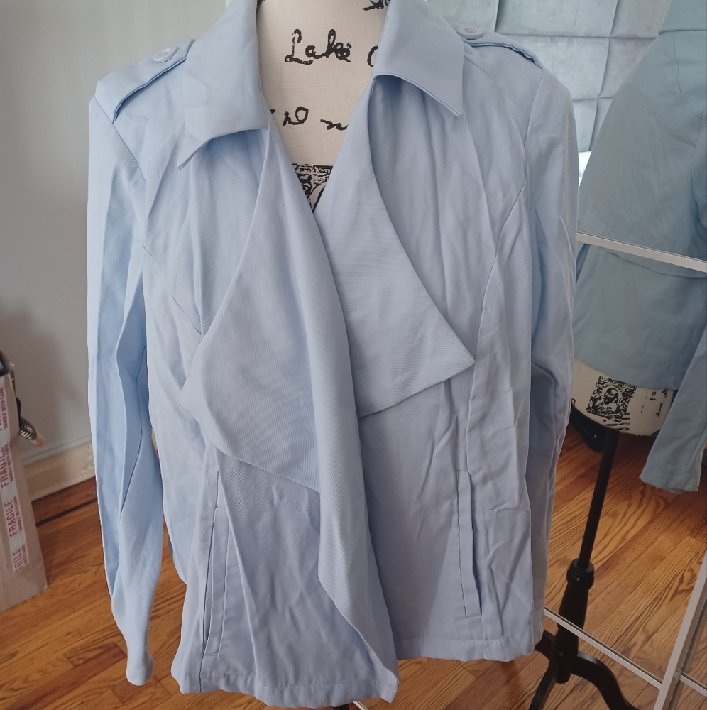 Torrid Twill Drape Front Jacket - image 5